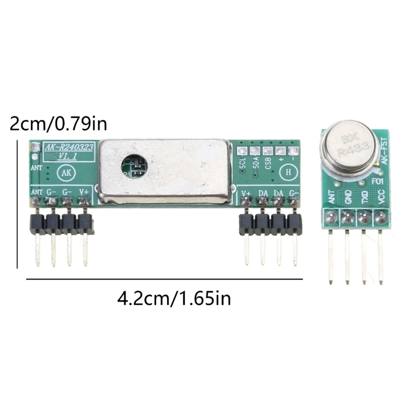 433 MHz Wireless Transmitter and Receiver 3400 RF Transmitter&Receiver Link Kit Long Distance 433MHz RF Tool Drop Shipping