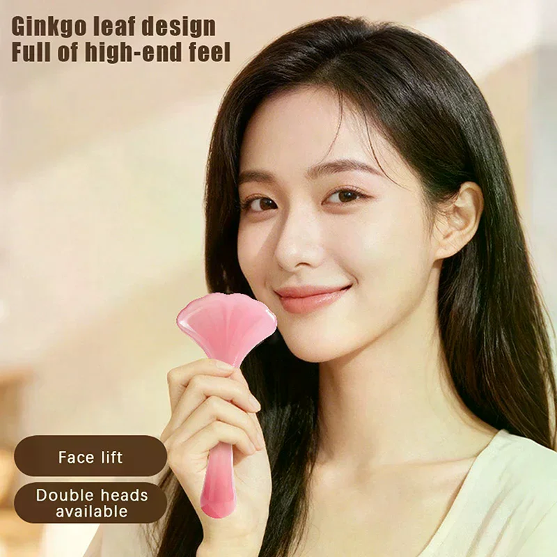 

Ginkgo Shape Resin Face Gua Sha Board Gua Sha Massage Board For Face Firm Skin Care Gua Sha SPA Physical Therapy Beauty Product