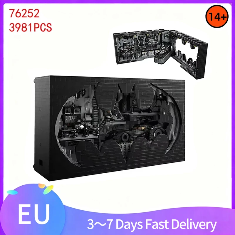 3981pcs Batcaves Shadow Box Building Blocks Modello di assemblaggio Home Decor Adulti Compleanno Regalo di Natale Compatibile con Set 76252