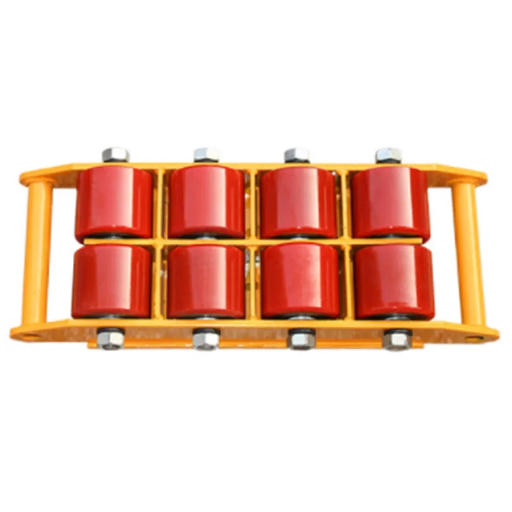 12T Industrial Cargo Pallet Trolley/Small Carrying Tanks/ Machinery Moving Cargo Skates with 360 Degree Rotation Cap