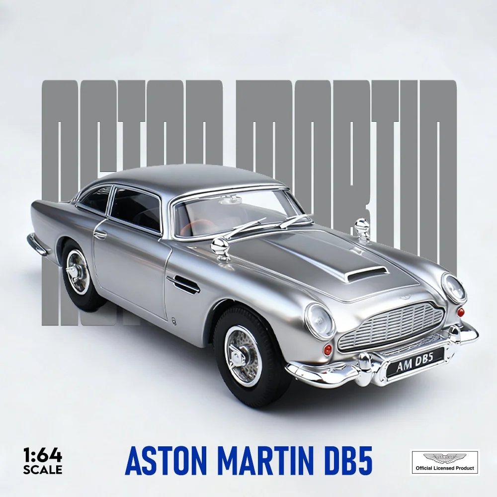 silver-metal-blue-color-aston-db5-simulation-alloy-car-model-64-scale-collectible-vehicle-model-by-ats