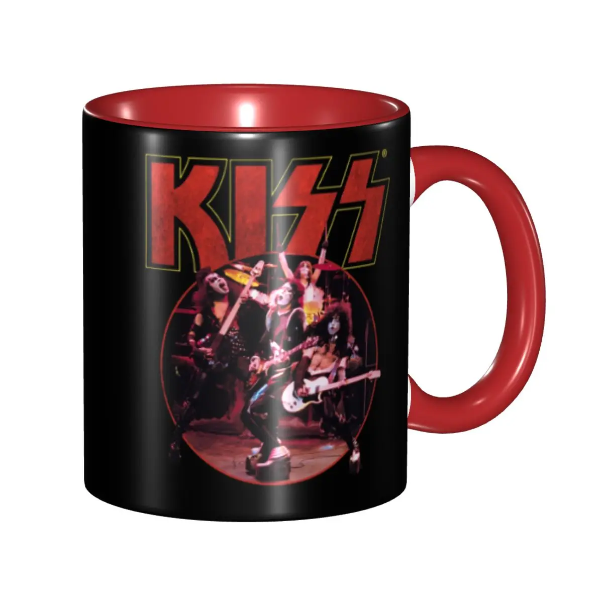 

Personalized Heavy Metal Rock Band Kiss Coffee Mug DIY Ceramic Tea Milk Cups
