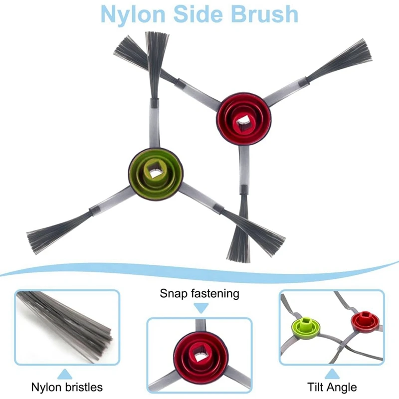 YCOC-Ecovacs DEEBOT N8, N8+, N8 Pro+, T8, T8aivi, T5, T9, N7, 920, 950 사이드 브러시 Hepa 필터 로봇 진공 액세서리