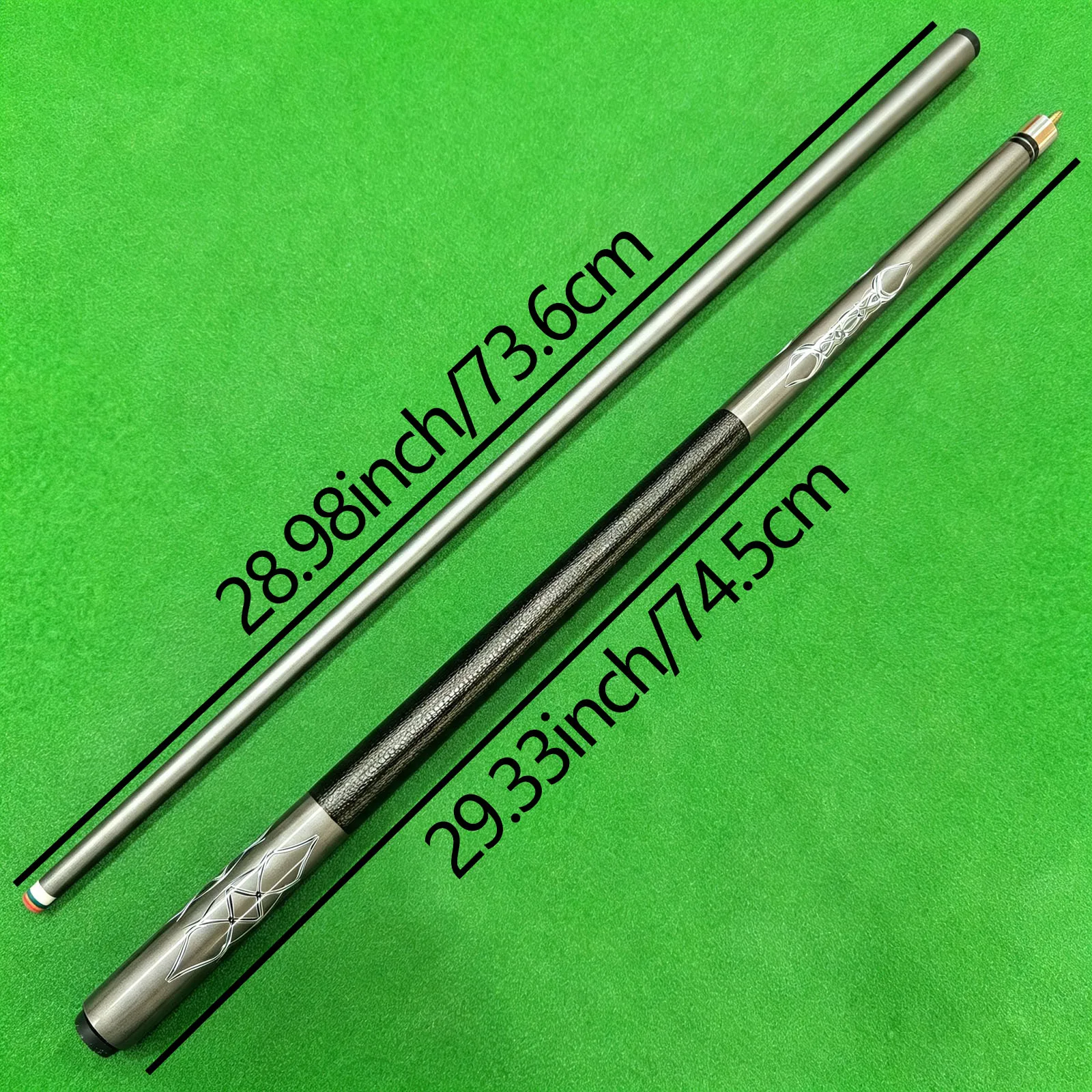 High-quality Single Billiard Cue, 12.5mm Tip, Tight-fit Stainless Steel Slow-thread Joint, Sleek Premium Look, Ideal Holiday Gif