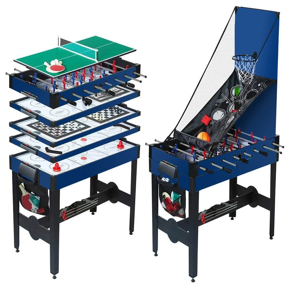 12-in-1 Multi-Game Tabletop Durable MDF Material for Home Use Versatile Board Game Table