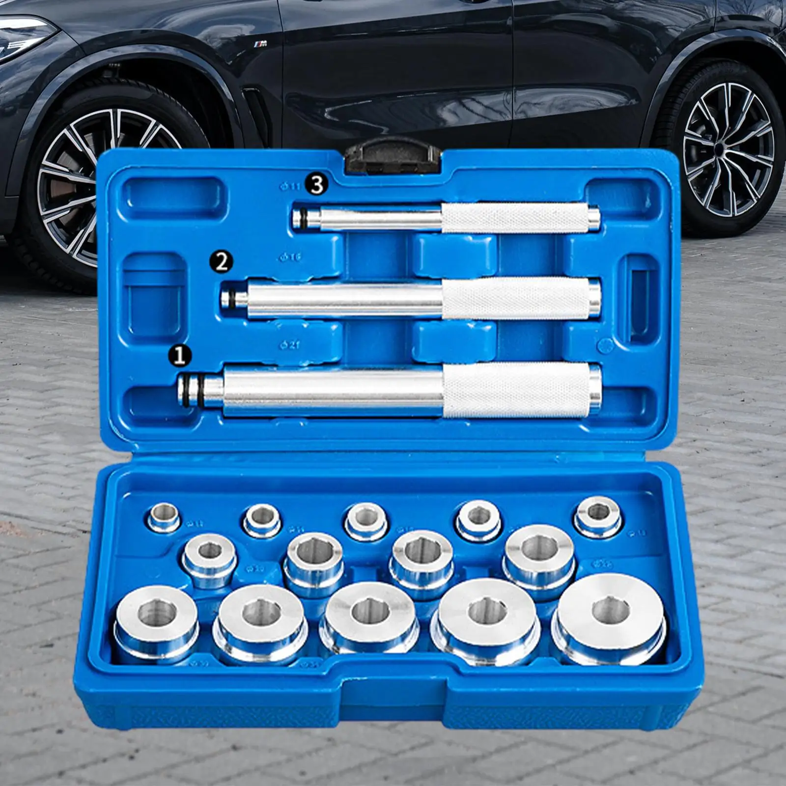 17Pcs Bearing Race and Seal Install Driver Set Replacement Bearing Press Kit