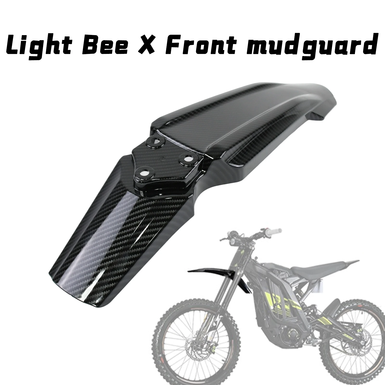 

Передняя вилка для мотоциклов SurRon Light Bee X, волокно для переноса воды, карбоновое крыло Segway X160 X260, мотоцикл Surron