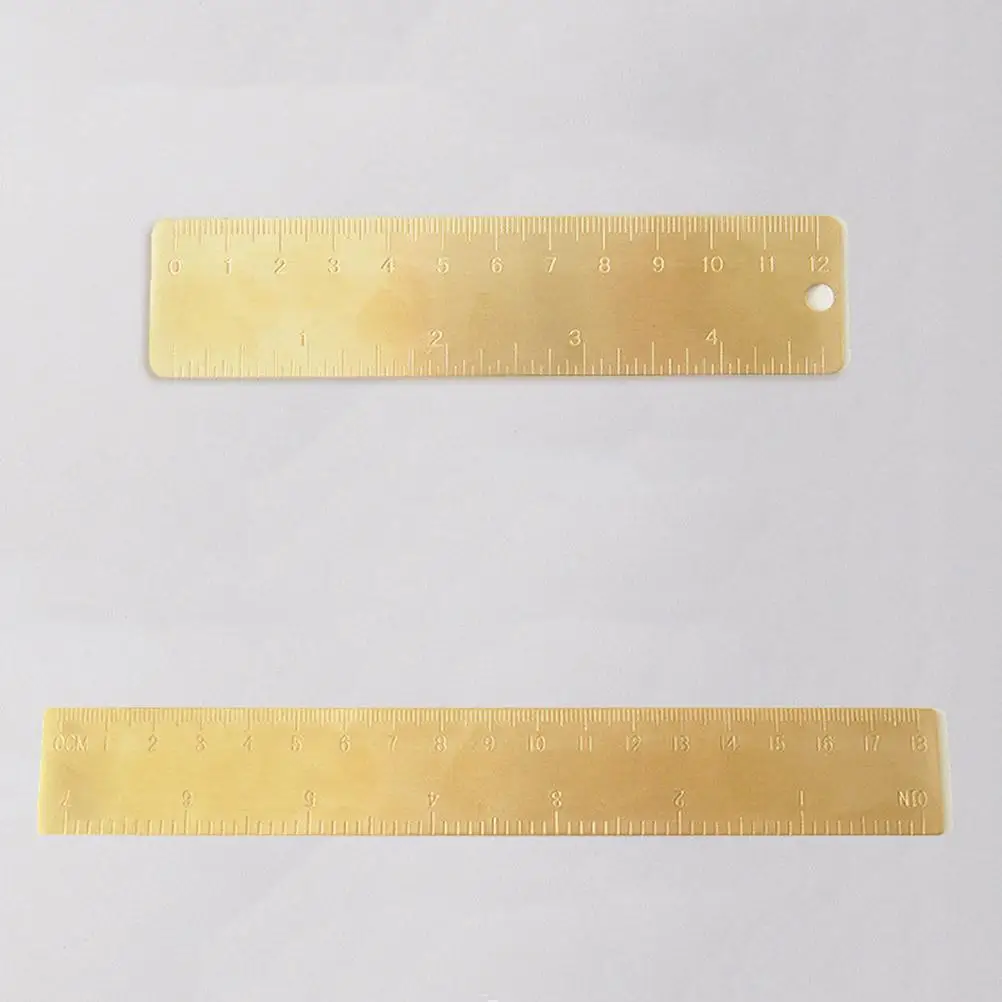 righello in ottone mini righello righello retrò piccolo righello righello in rame