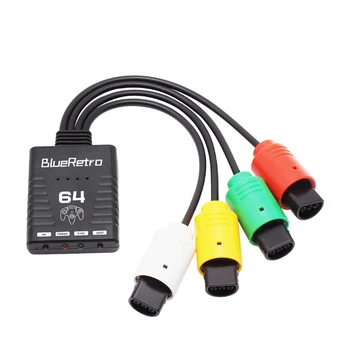 Bluetooth Wireless Game Controller Adapter for Nintendo 64 N64 Console Support Up to Four Wireless Game Controllers