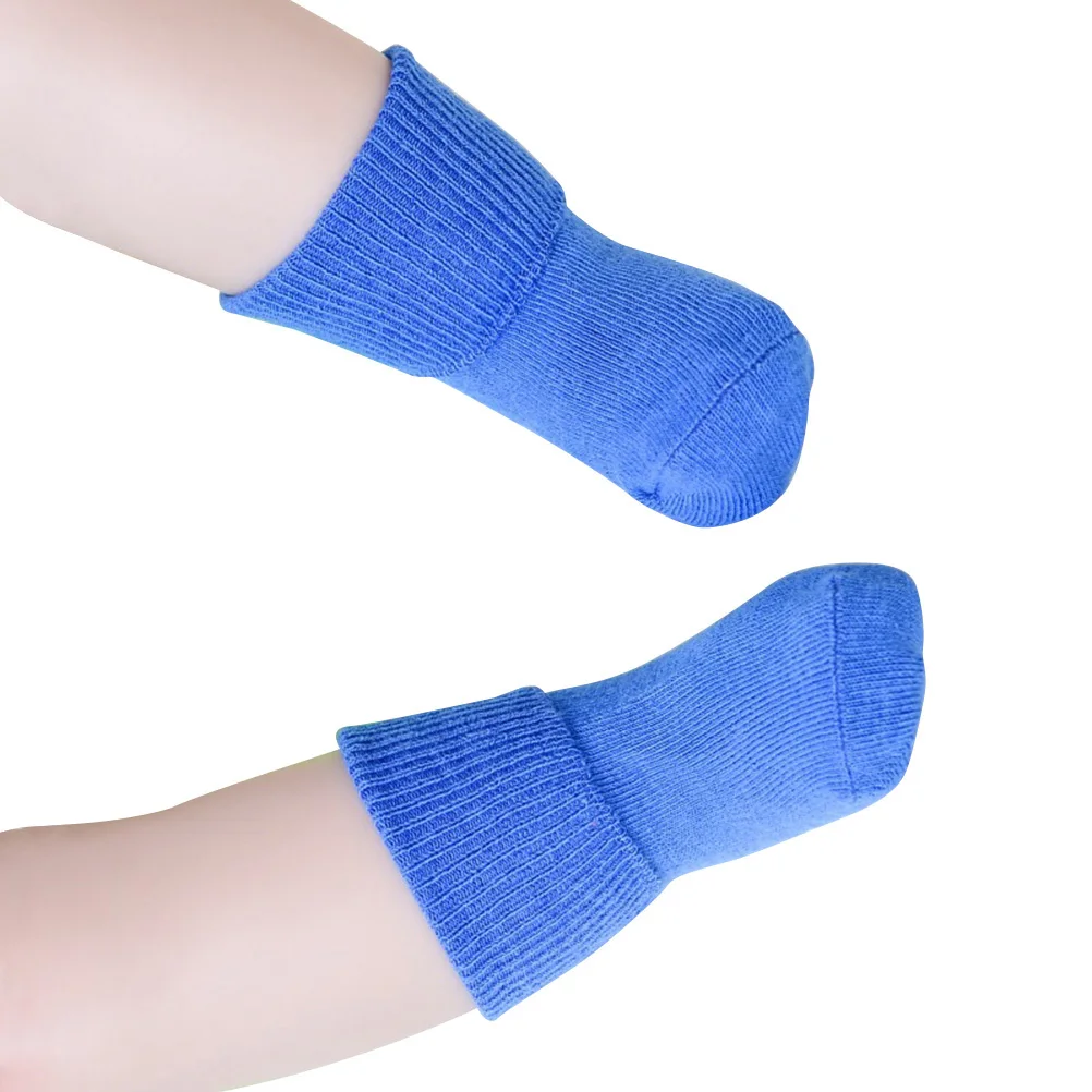 

Unisex Baby Socks Soft Breathable Non-Slip Turn Cuff Cotton Socks Infant Toddler Kids 4-6 Years Safe for Walking