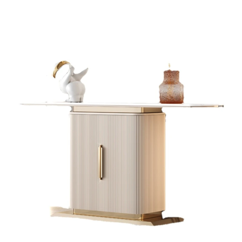 PQF Entrance Cabinet Wall Minimalist Aisle Curio Cabinet Partition Console Tables Sets