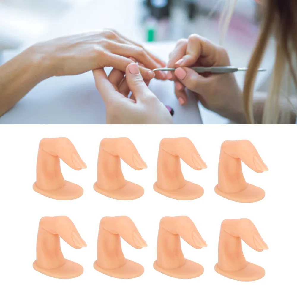 50pcs Detachable Nail Gel Polish Display Book Replacement Tips Durable Plastic Nail Color Display Board Reusable Silicone