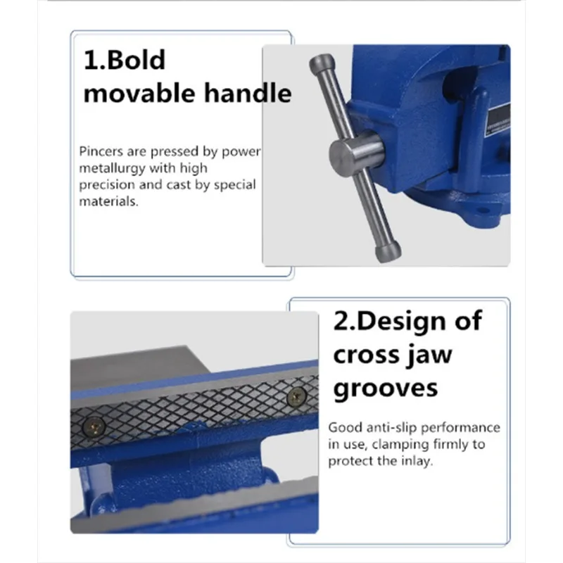 Morsa da banco per impieghi gravosi 1PC morsa da banco per uso domestico morsetto per morsa da banco piccolo da 3 pollici di alta qualità rotazione