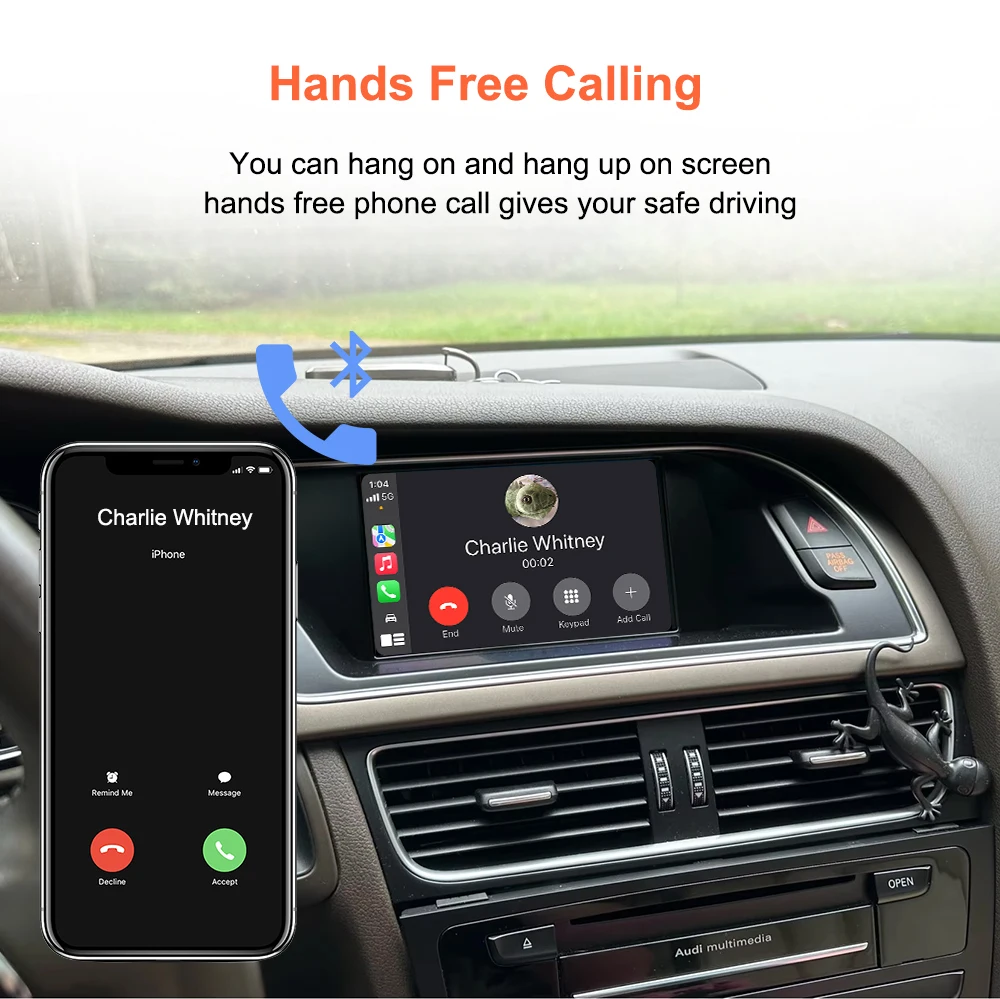 Bonroad DAB+ Carplay Android Auto Nachrüstmodul für Audi MMI 3G A4 B8 A5 S4 S5 Q5 2009-2015 Airplay Mirror Link Interface Box – Detail 13