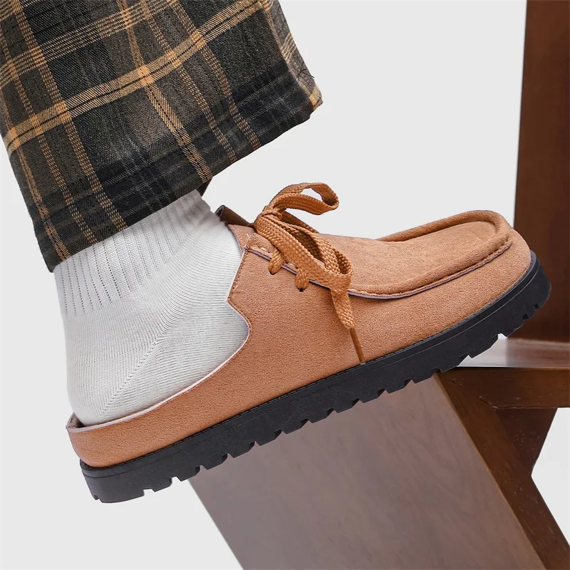 Baotou Half Slipper Men Casual Shoes 2026 Summer New Style Fashionable Breathable Men's Cool Slippers Sapato Masculino