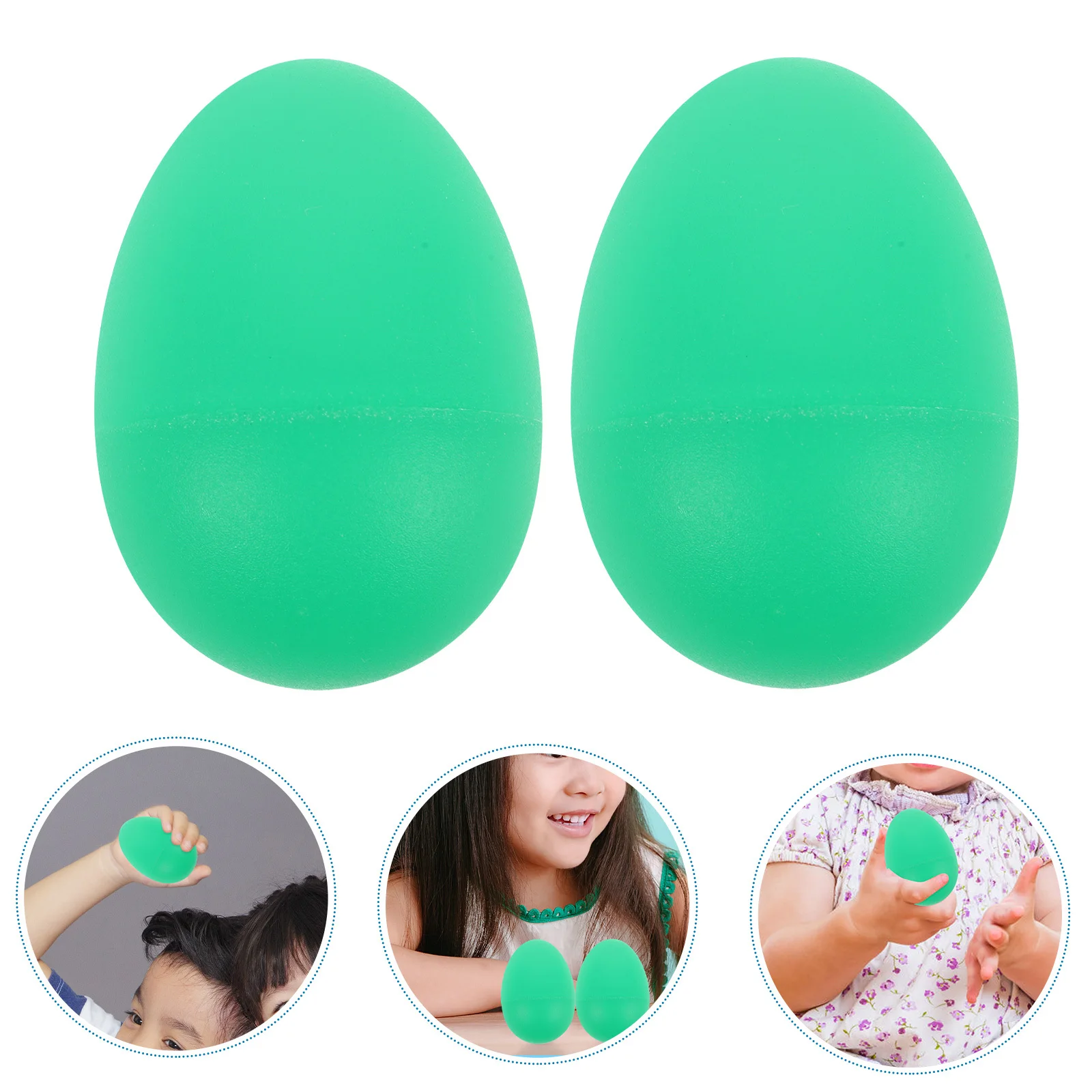 6 قطع من هزازات البيض البلاستيكية Maracas لتطوير التنسيق الإيقاعي الممتع التعليمي #1