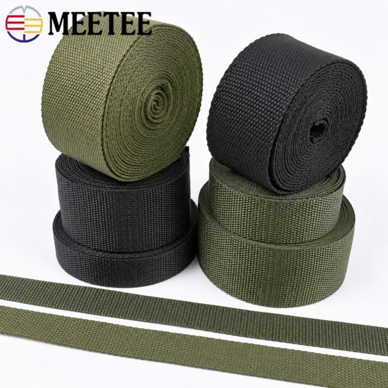 5/10Meters 20-50mm Webbing Strap Tape for Backpack Shoulder Bag Strap Rucksack Ribbon Repair DIY Sewing Accessories Supplies