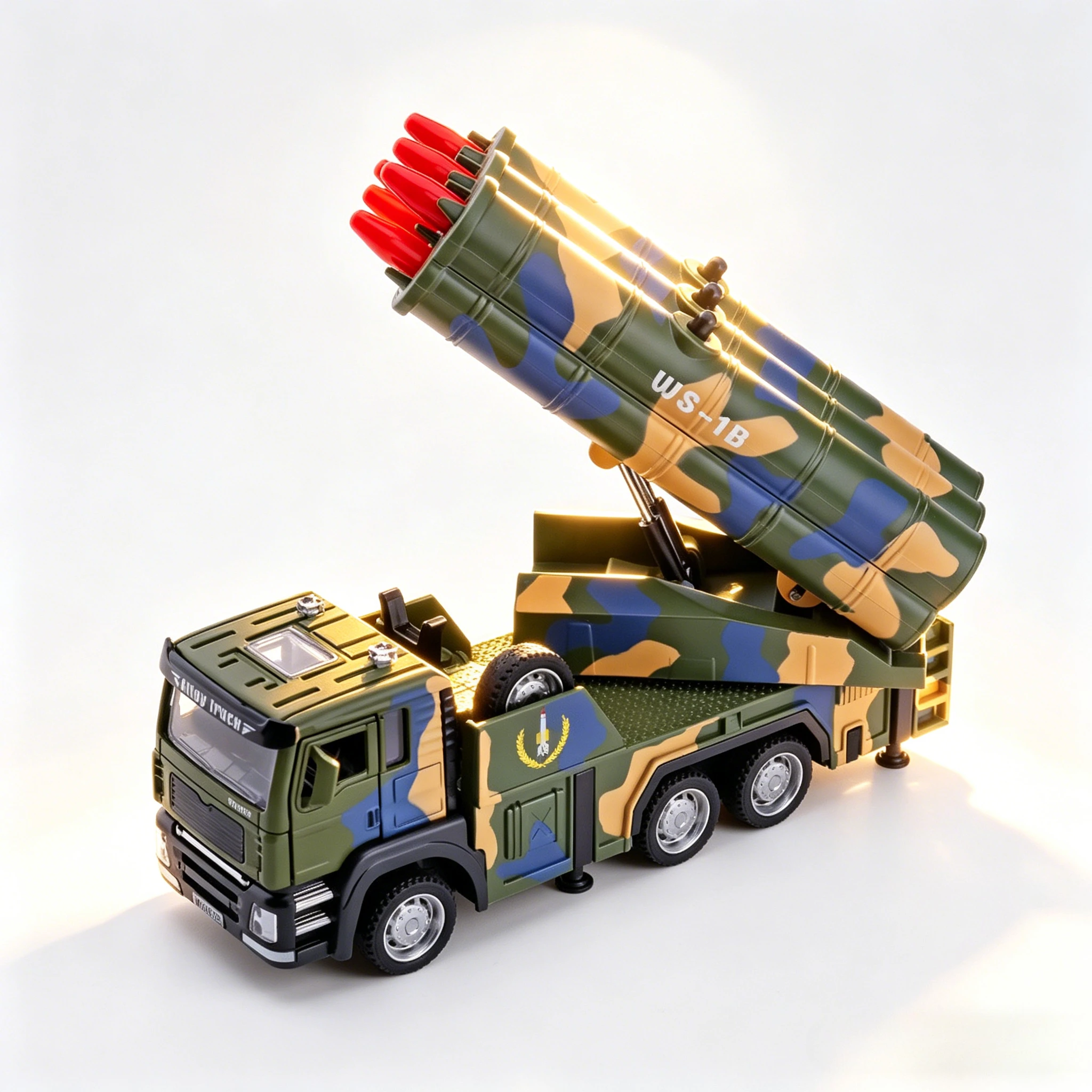 

Simulation 1:50 Missile Launch Vehicle Toy Models Metal Diecast Rocket Launcher Sound Light Slide Forward Military Car Boys Gift