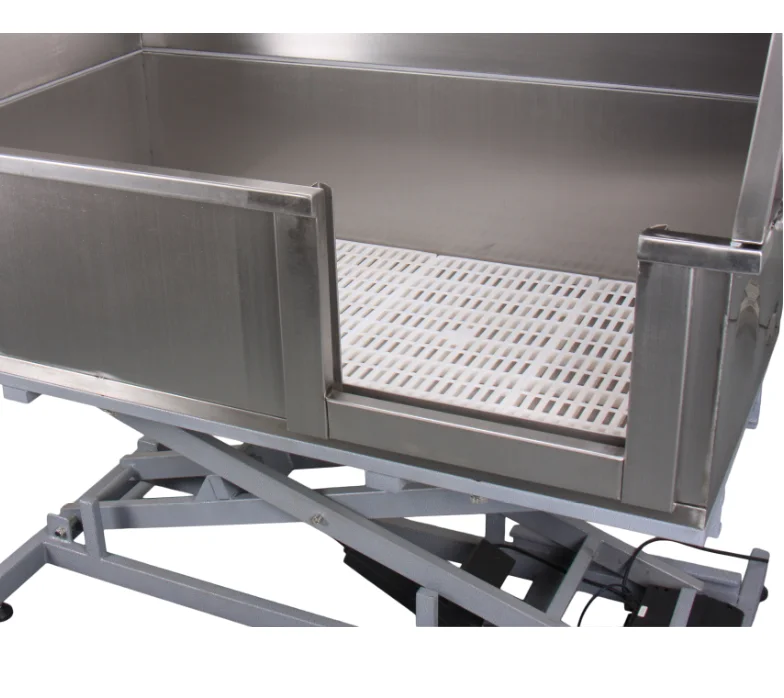Professional Raised Elevated Stainless Steel Pet Dog Grooming Wash Station Bath Tub for Salon Home