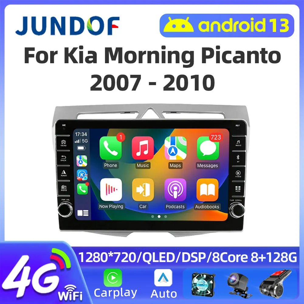 

Jundof For Kia Morning Picanto 2007-2010 Android Car Radio Automotive Multimedia Player Navigation GPS Carplay Video Auto Stereo