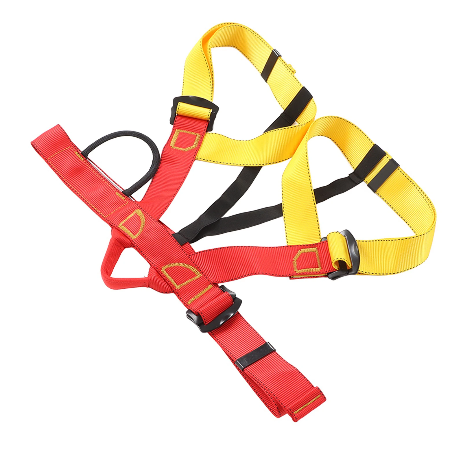 반신 안전 하네스 조절 가능 미끄럼 방지 장갑 충격 흡수 안전 로프 등반용 비상용