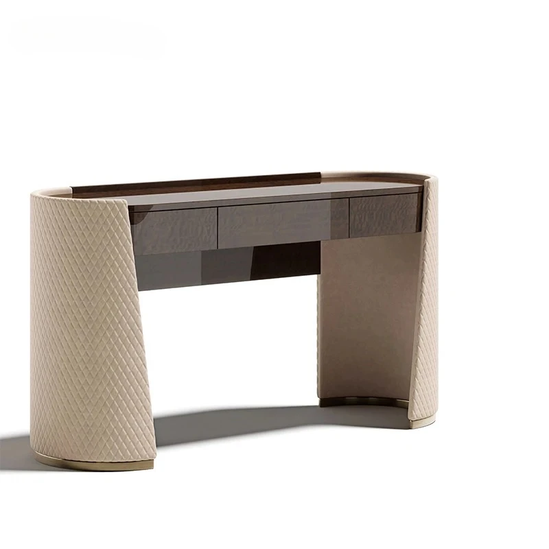 

High-end Designer Italian Luxury Desk Modern Flip Table For Villa Or Hotel Made Of Wood