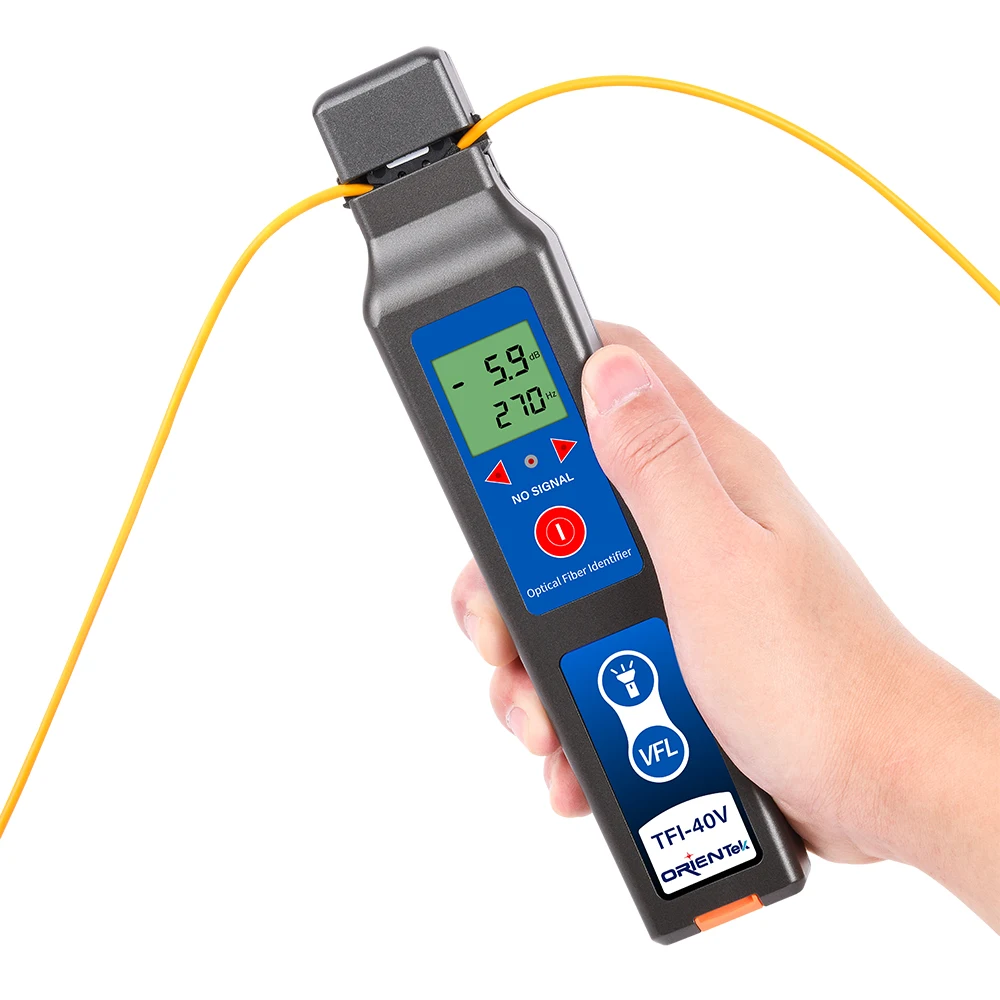 Orientek TFI-40V معرف الألياف الضوئية + VFL + ضوء LED، كاشف معرف الألياف الحية TFI-45 OFI، مقياس الطاقة الضوئية