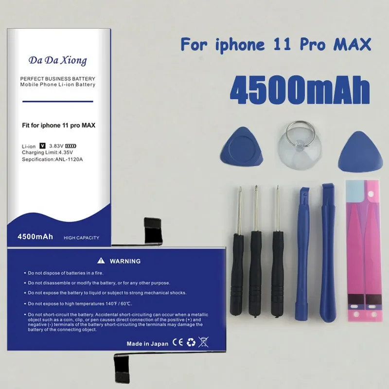 

DaDaXiong Brand New Battery For iPhone 11 Pro MAX High Capacity 4500mAh 0 Cycle Free Tool Kit