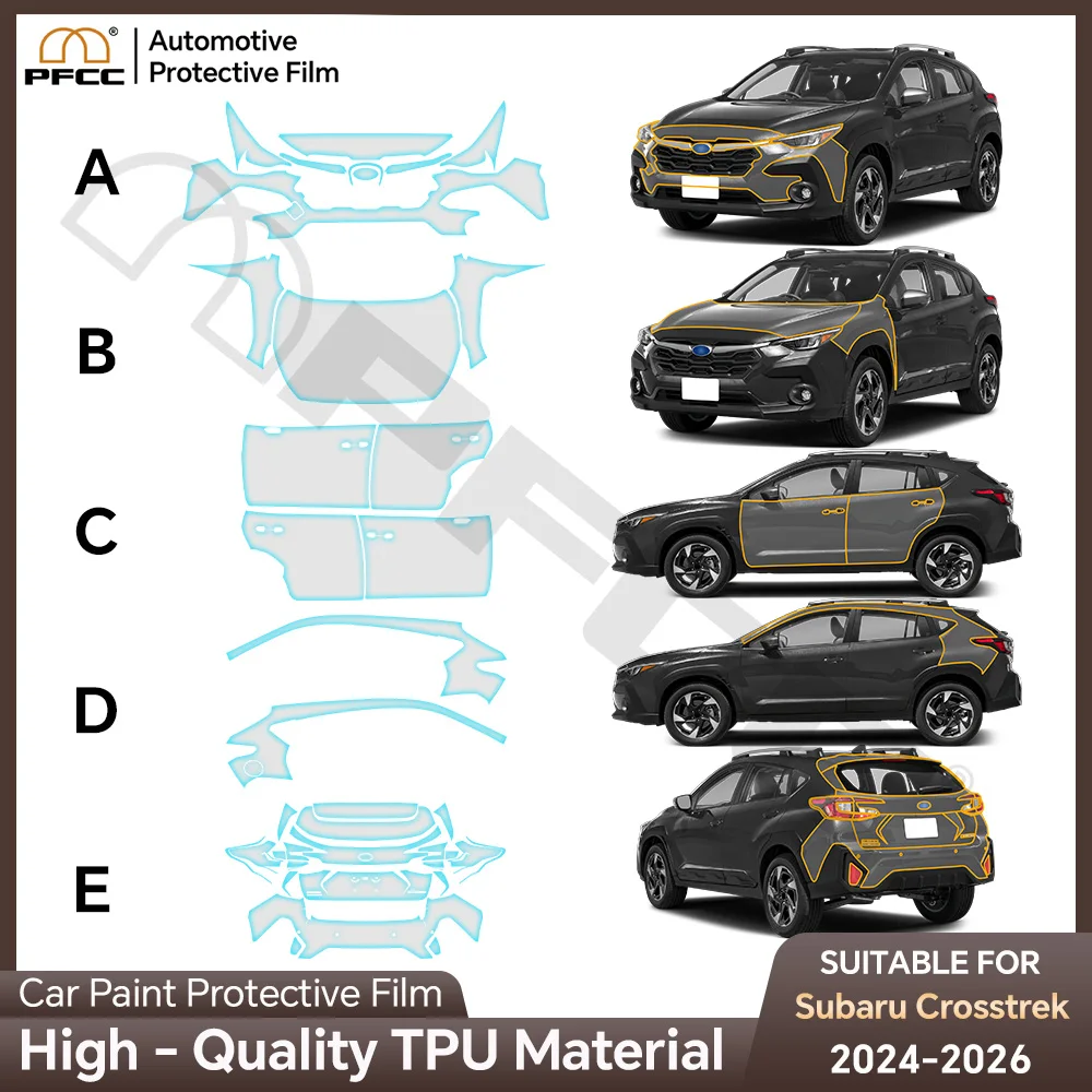 For Subaru Crosstrek 2024 - 2026 Precut TPU Scratch Resistant Paint Protection Film PPF Full Vehicle Transparent Invisible Kit - view 2