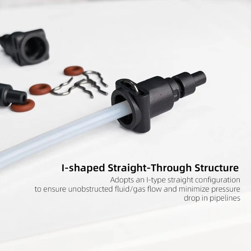   Leakproof Coffee Milk Tube Connector Plastic Tube Fitting I Shaped Adapter for Consistent Milk Frothing Results
