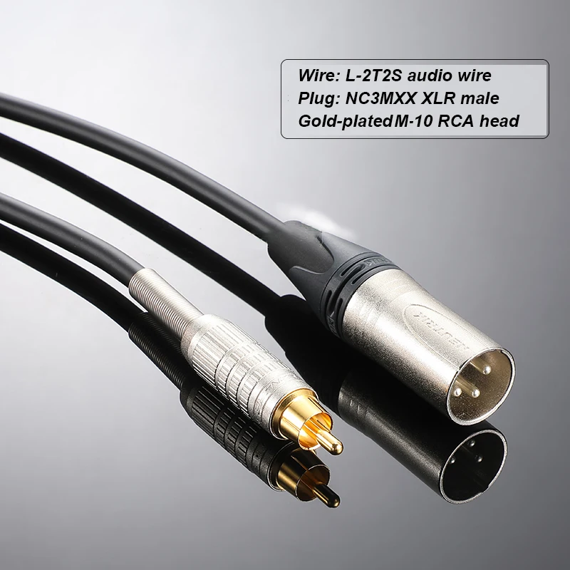 

1-30m XLR 3-Pin Male to 3.5mm Stereo Plug Audio Cable Microphone Balance Cable RCA to XLR Male and Female Connector