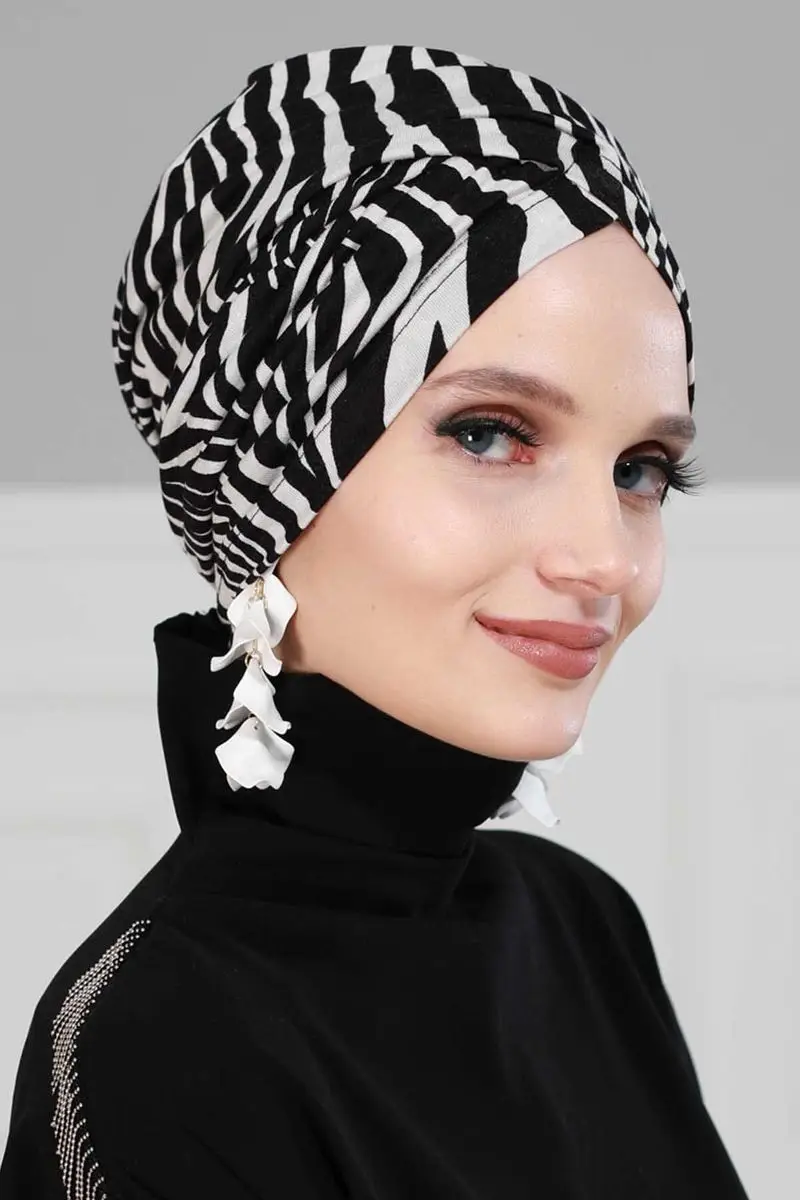 Hijab osso zebra modelado