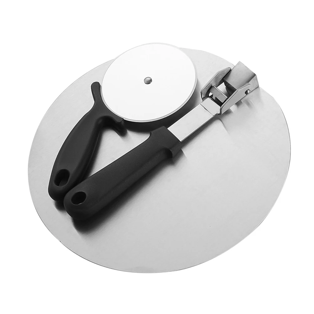 

Stainless Steel Pizza Wheel Foldable Pizza Shovel Ergonomic H Peel Tool For Grill Cake Dessert Bread