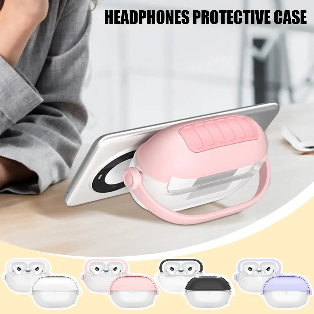 Soft Silicone Case For Huawei Freebuds Pro 4 / Pro 3 With Lanyard Clasp Creative Headphone Locking Earphone Box Cover G4W6