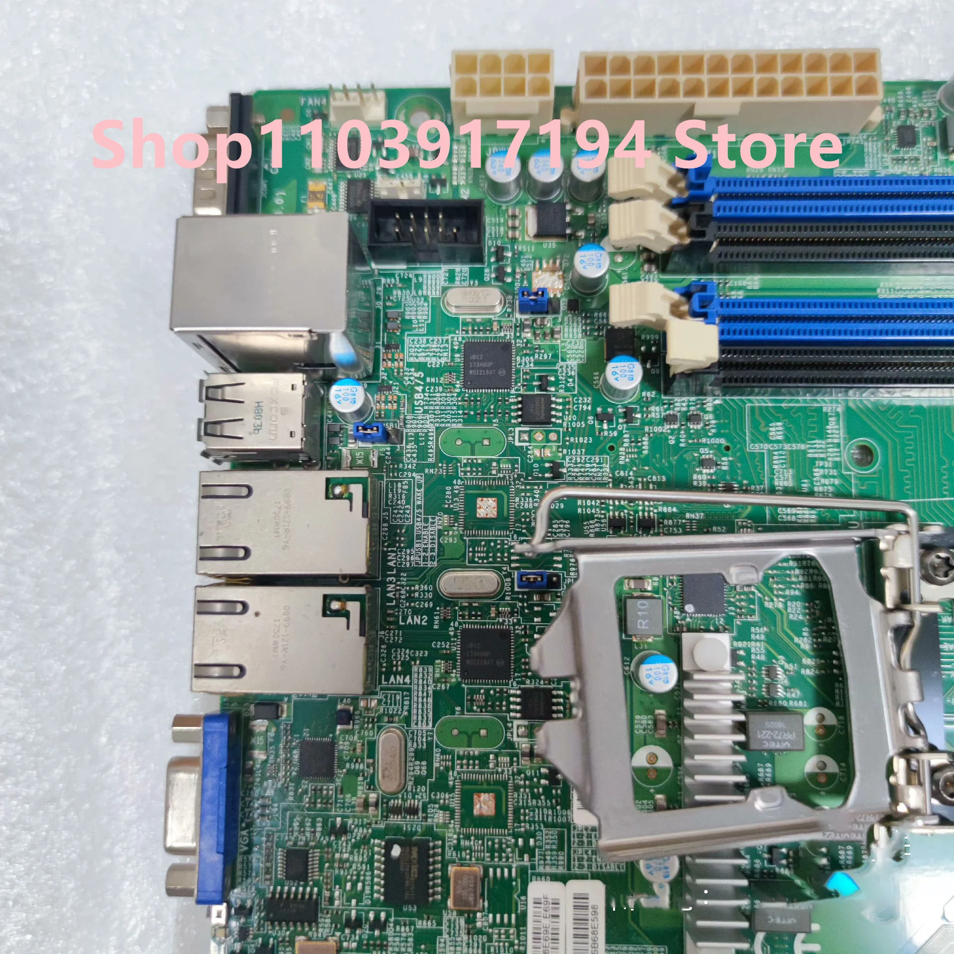 สําหรับ Super X10SLH-F เมนบอร์ดเซิร์ฟเวอร์ 1150 pins 6 SATA 3.0 รองรับ E3-1230V3