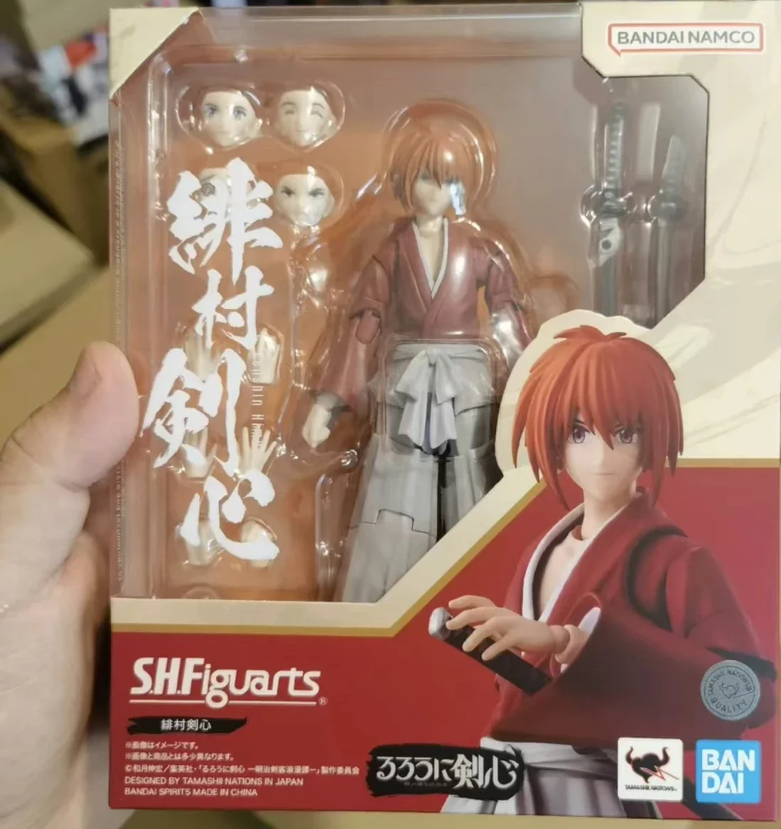 

100% оригинальные фигурки Bandai Sh Figuarts Shf Himura Kenshin, аниме-модель, игрушки, коллекция фигурок, подарки на складе