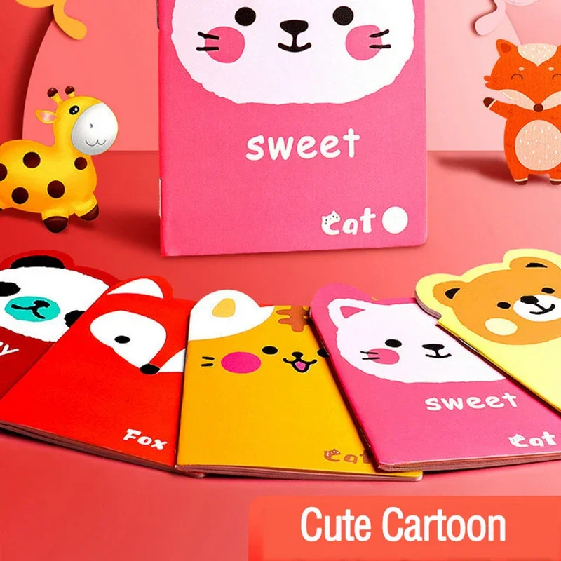 20pcs Cartoon Cute Small Book Mini Pocket Notebook Portable Diary Note Childrens Small Prize Booklet Writing Pad School Supply