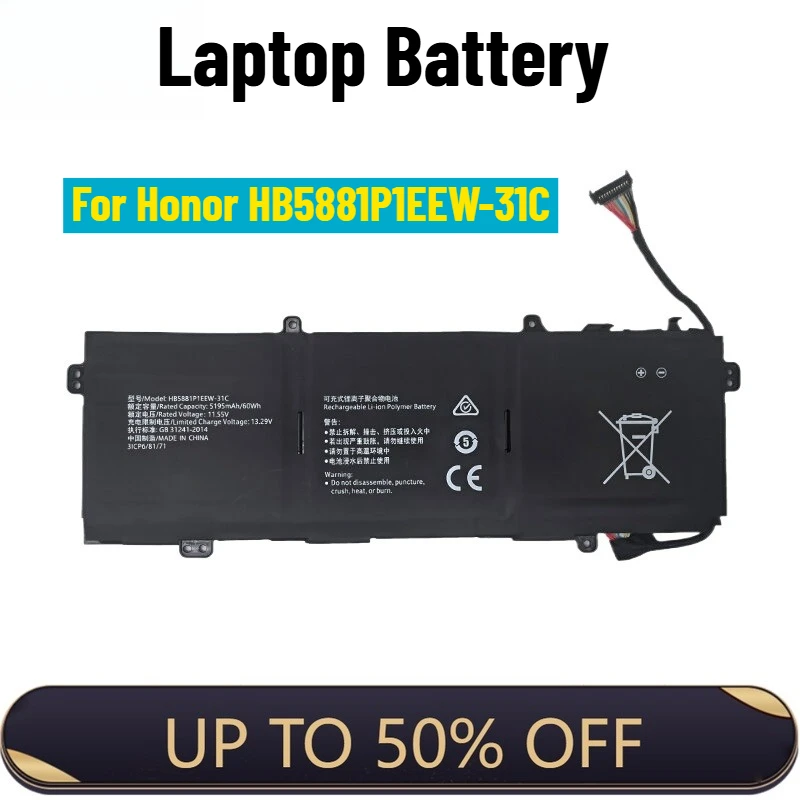 

Laptop Battery for Honor MagicBook V 14 HGE-W56 WX6 HB5881P1EEW-31C