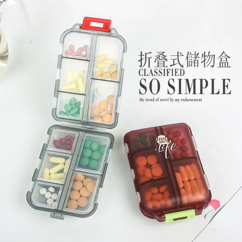 כדור נסיעות מארגן חסין לחות גלולות תיבת עבור הארנק כיס במקרה יומי במקרה תרופה ניידת מחזיק ויטמין