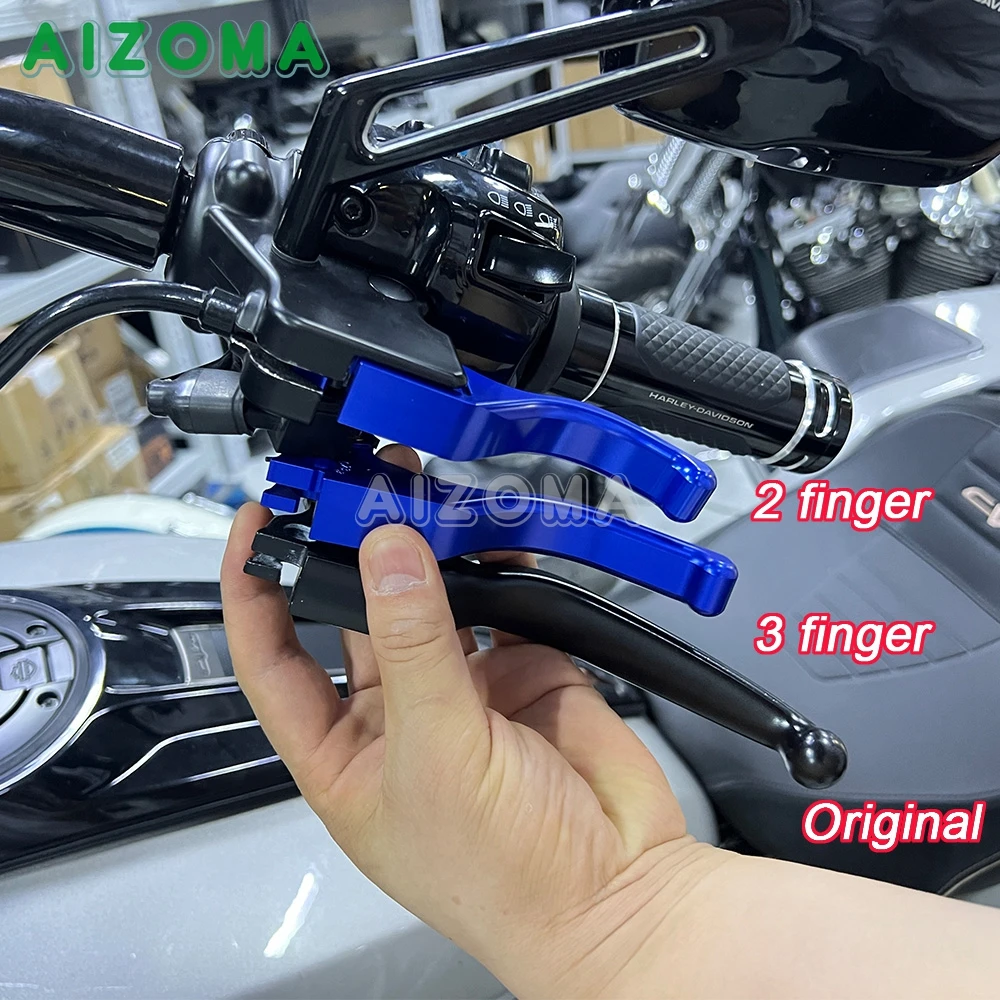 Motorcycle Short/Long Cafe Racer Handle Bar Brake Clutch Lever For Harley Sportster XR1200 XR1200X XL 883 1200 C/N/R/L 2004-2013 view 3