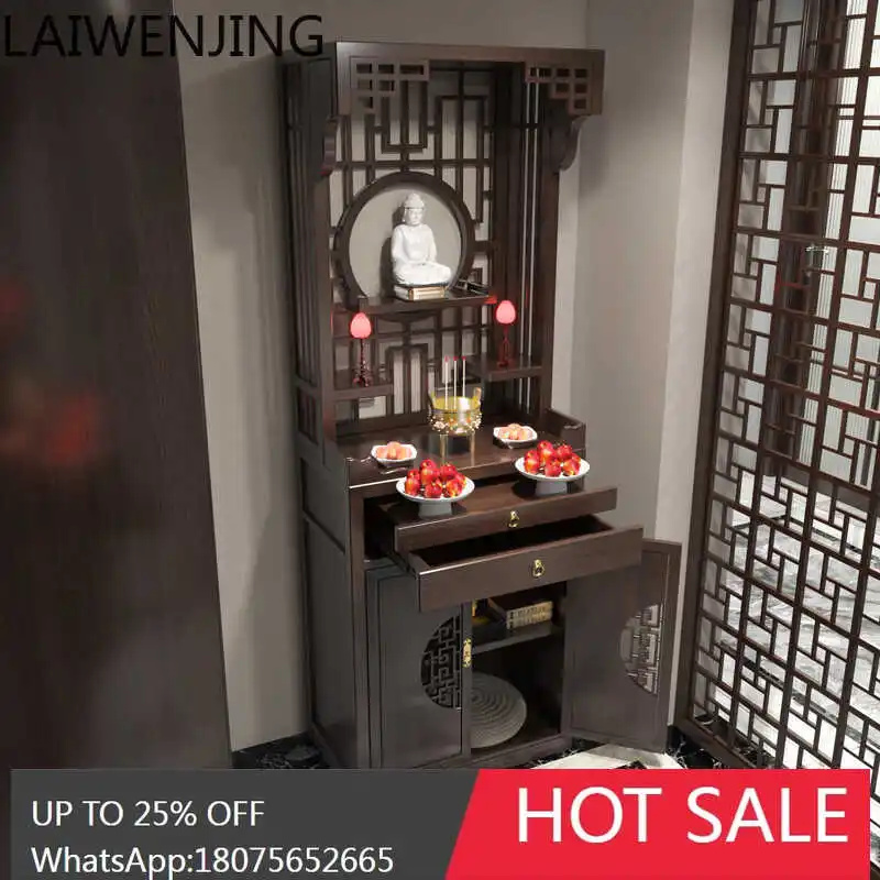 

MJY new Chinese solid wood Buddhist niche household table tribute table Buddha cabinet