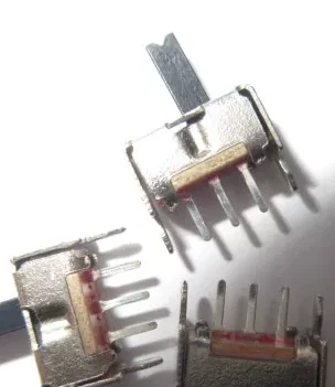 SS12D07VG5 Toggle Switch - Pin 5, 1P2T, Handle Length 5MM, 2 Positions, P = 2.0