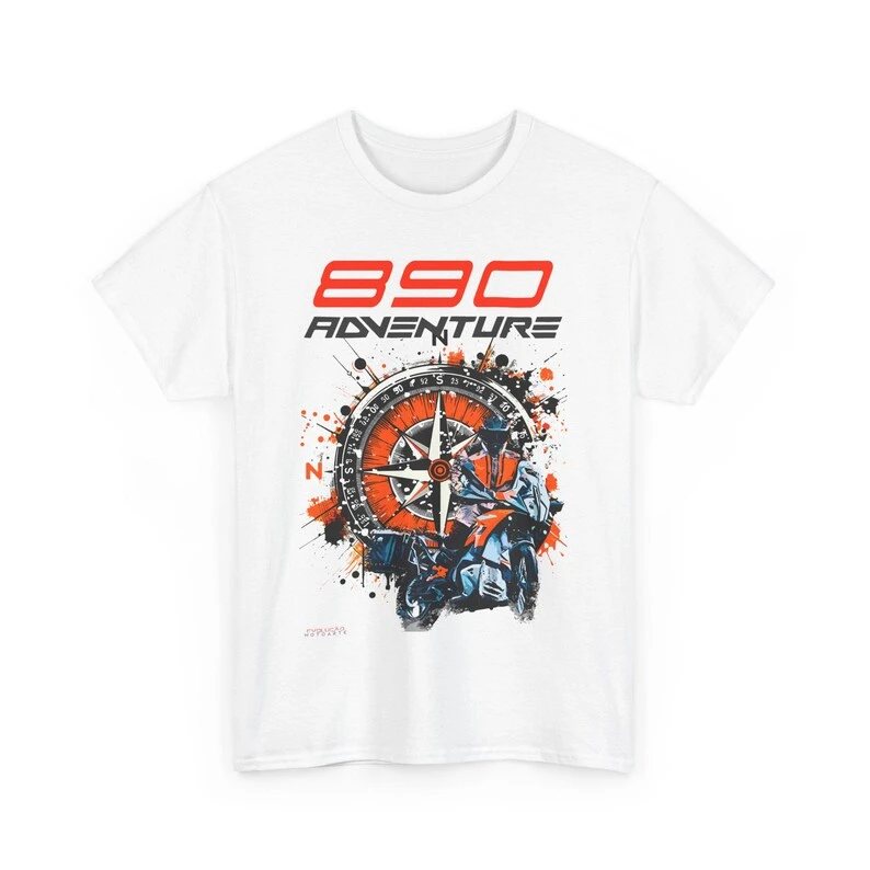 Hot Sale 890 Adventure T Shirt Performance ADV Motorcycle Tee Ready To Race Rider Graphic Top for Fans Cotton T-shirt Unisex
