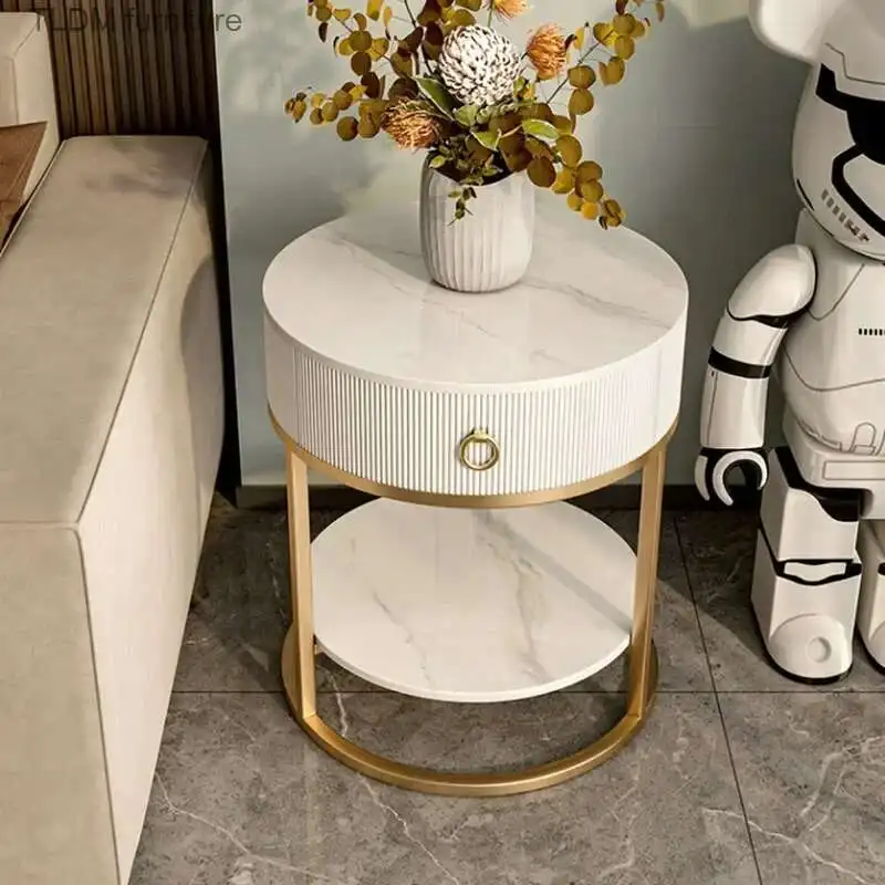 

Filing Nordic Storage Nightstands Bedroom Coffee Luxury Bedside Table Multi functional Mesillas De Noches Home Furniture ZY50CT
