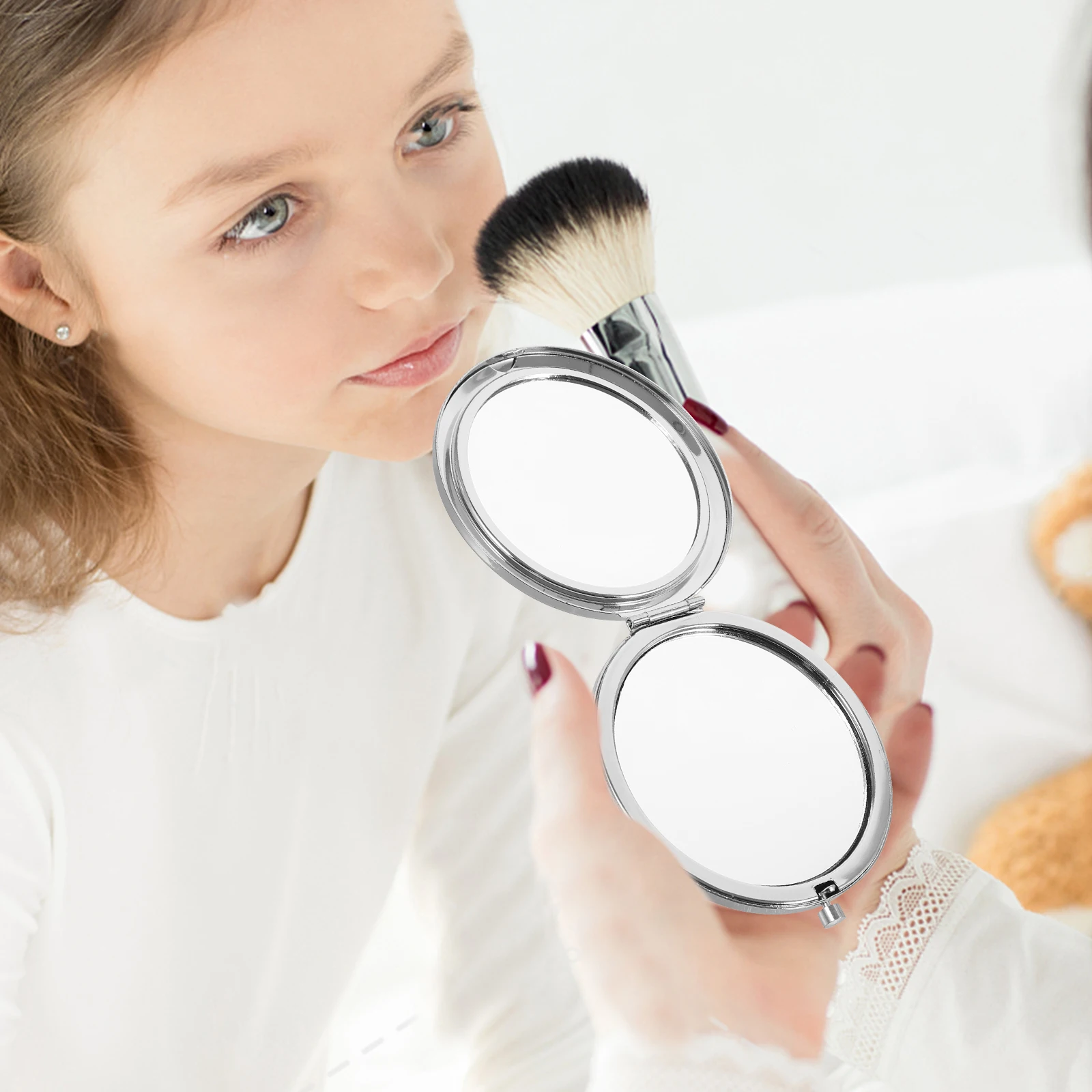 

Pocket Makeup Mirror Compact Mini Small Travel Lightweight Portable Mirror for Bride Bridesmaid Wedding Gift Pocket Mirrors