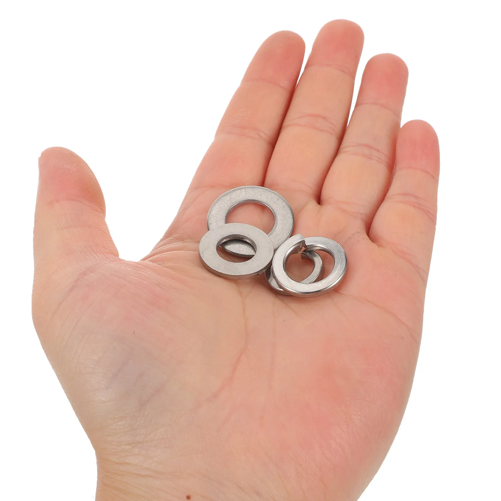 790Pcs Round Metal Steel Washers Set Stainless Steel Spring and Flat Washers Kit 4-12Mm for Deck Fixing Carriage Bolts DIY