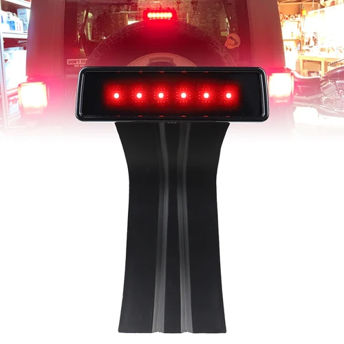 Imagen 1 del producto Tercera luz de freno LED Luz trasera de parada de montaje alto 3.a luz de freno para Jeep Wrangler JK 2007-2018