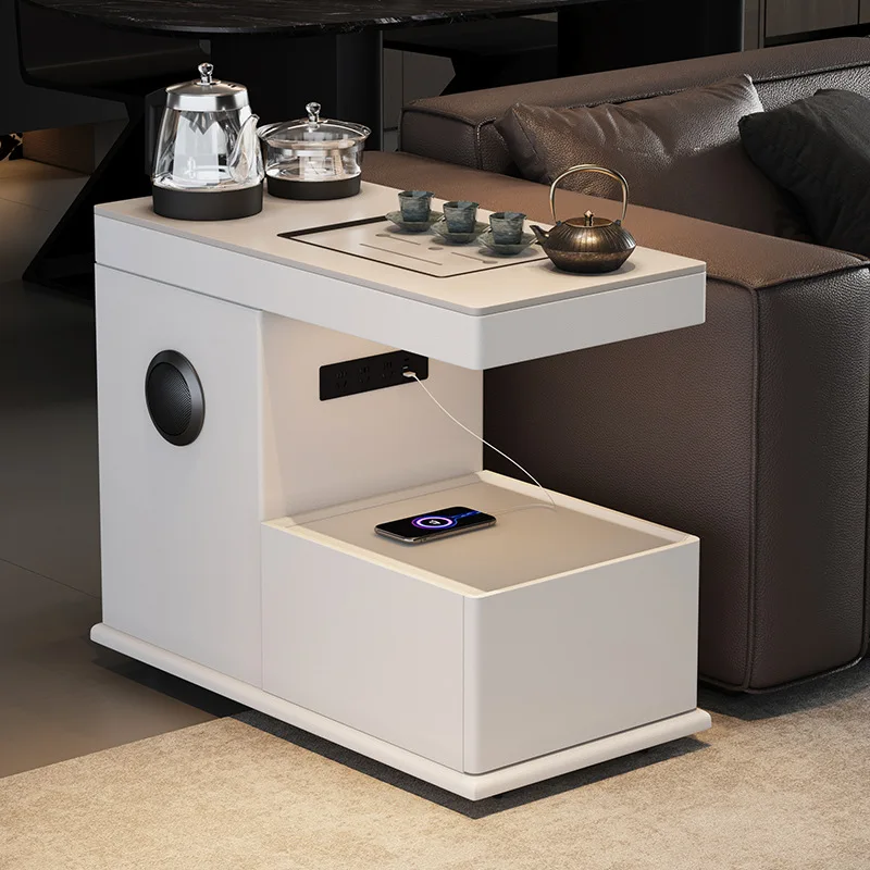 Luxury Multifunctional Smart Bluetooth Wireless Charging Nightstand, Sofa Side Cabinet, Coffee & Beverage Cabinet