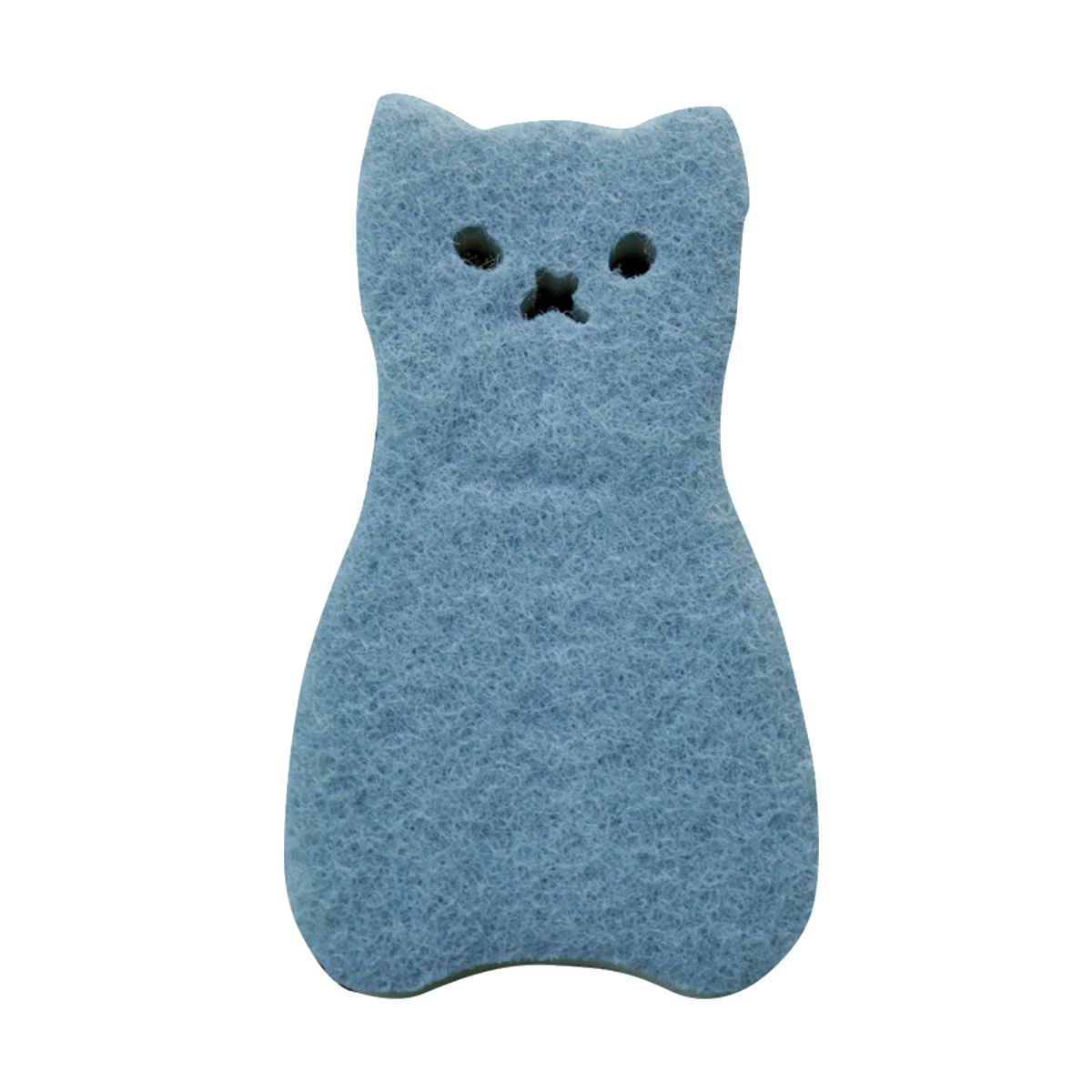 

8pcs Cat Shape Cleaning Sponge Kitchen Thick 3 Layers Cartoon Design Lightweight Durable Home Practical Sponge For Bowl Cup Pan