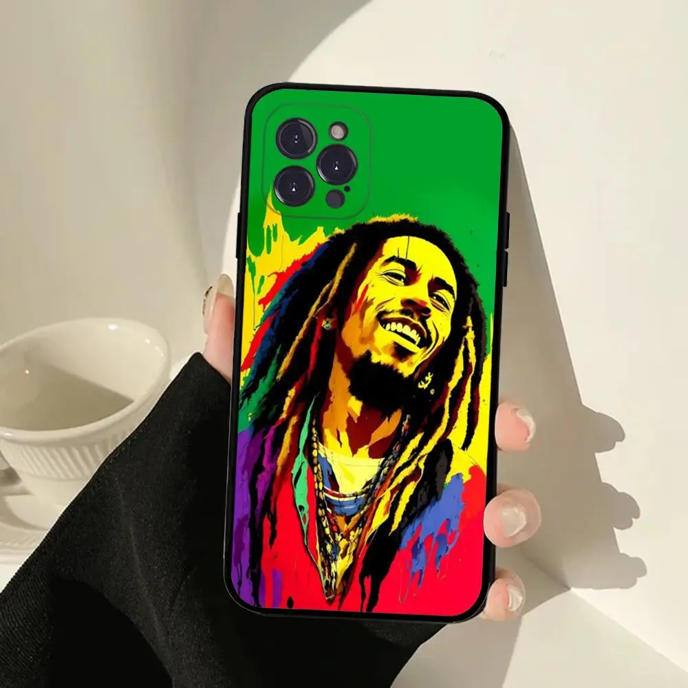 Bob Marley Singer Phone Case For IPhone 15 14 13 12 Mini 11 Pro XS Max X XR SE 6 7 8 Plus Soft Silicone Cover